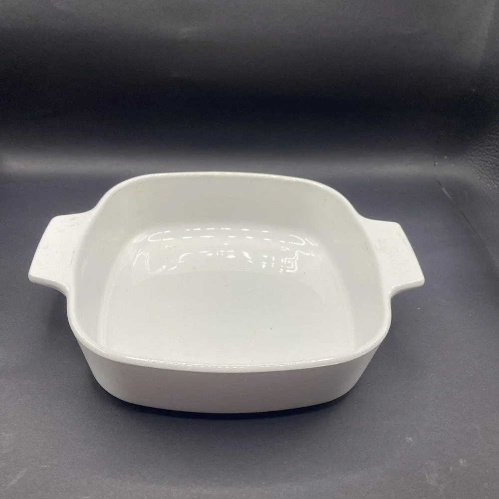 Vintage Corning Ware A-1-B Plain White 1 Liter Casserole Dish without Lid